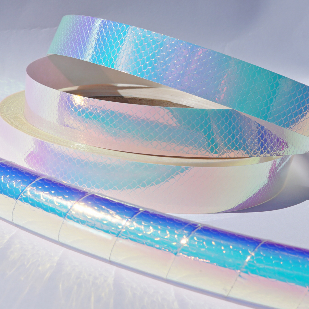 Blue Fish Scale Color Changing Tape
