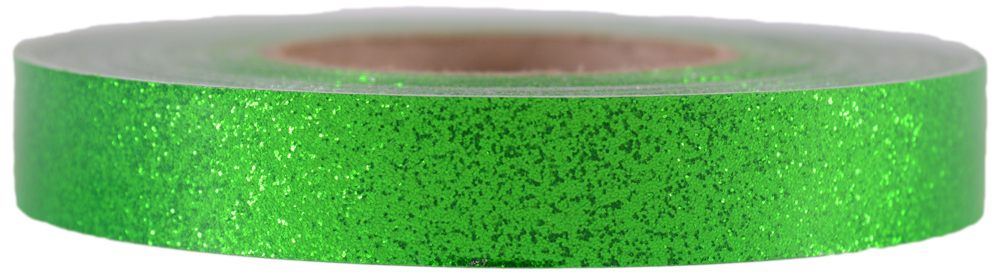 Fluorescent Green Glitter Tape