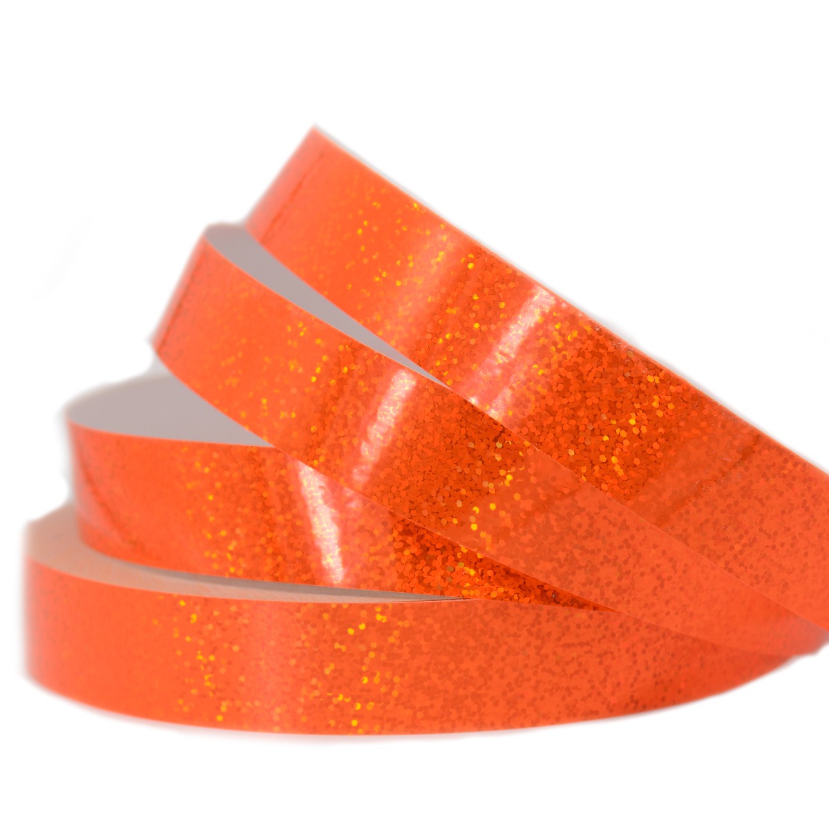 Fluorescent Orange Sequin Tape