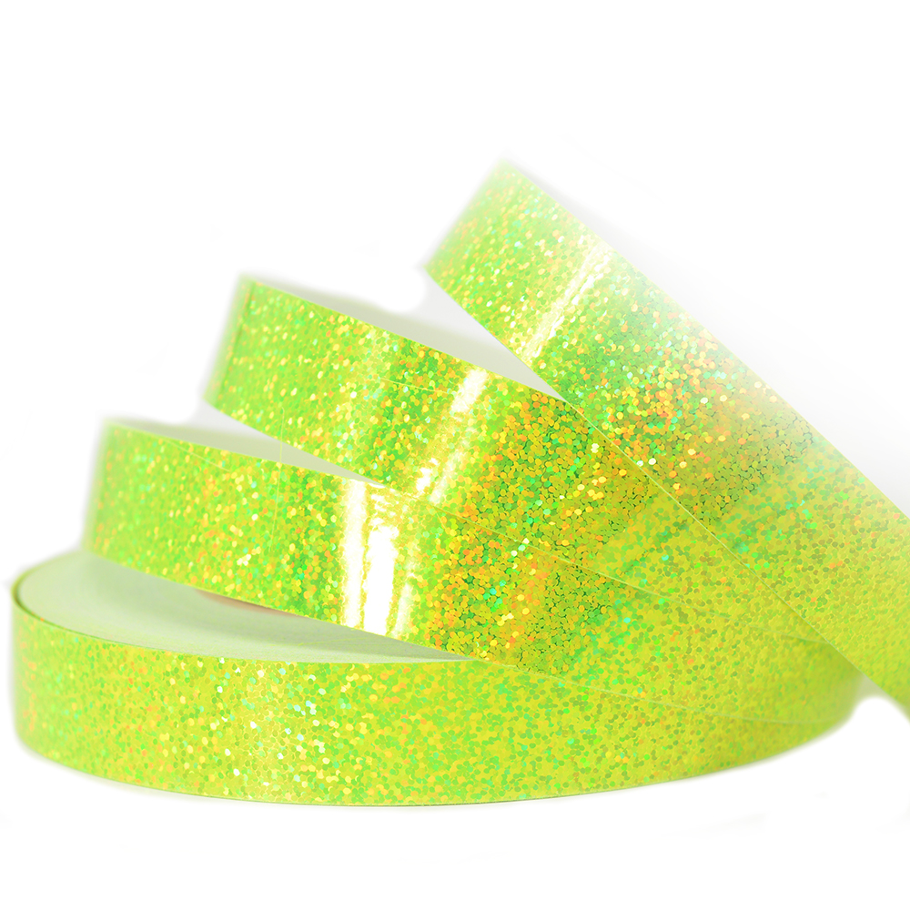 Fluorescent Yellow Sequin Tape