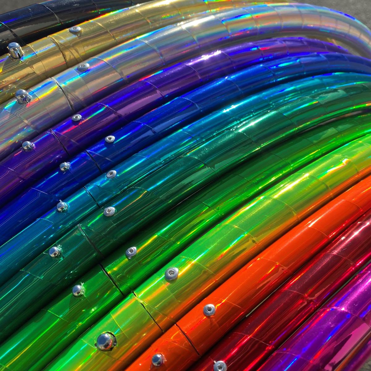 Performance Taped Hoop - Holographic Rainbow Sheen