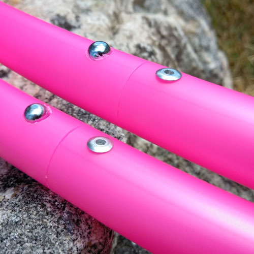 5/8&quot; UV Pink Polypro mini hoops