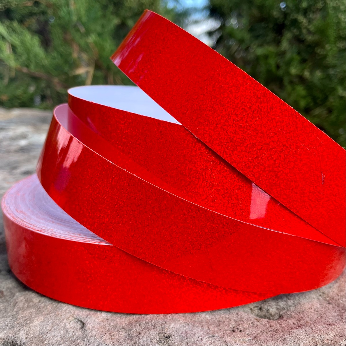Florescent Red HoloGlitter Tape