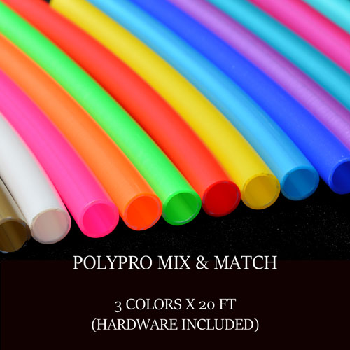 Mix-It-Up Three-Color Polypro Tubing Bundle – 20′ Coils
