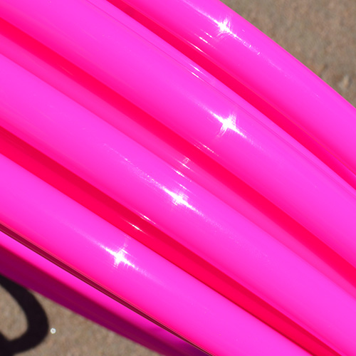 Radioactive UV Glossy Polypro Tubing - Nuclear Pink
