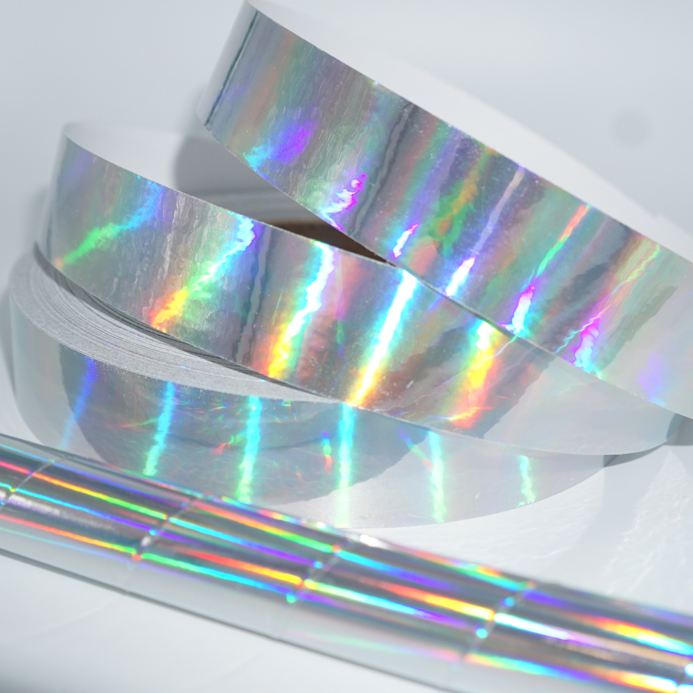 Silver  Rainbow Sheen Holographic Tape 
