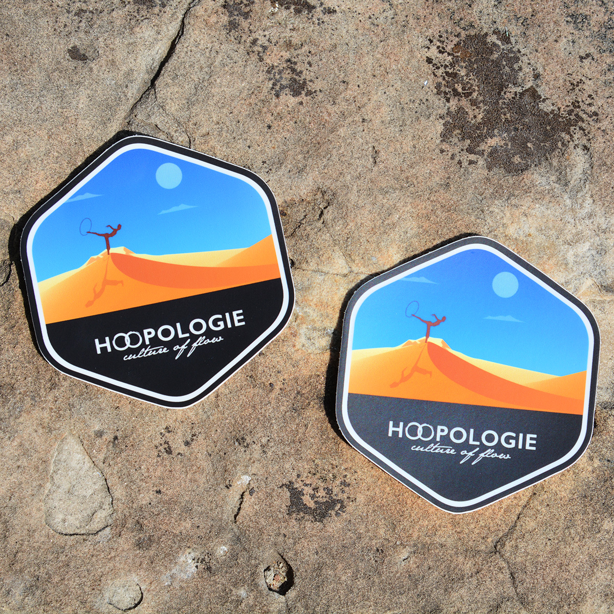 Hoopologie Retro Sticker - Sand Dunes