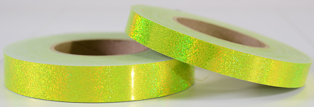 Fluorescent Yellow HoloGlitter Tape
