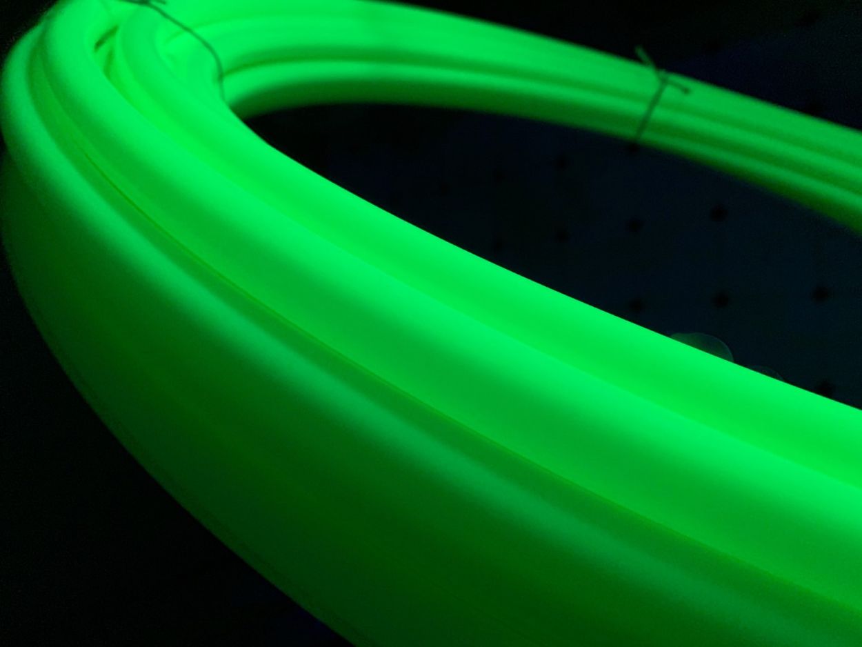 Glow in outlet the dark tubing
