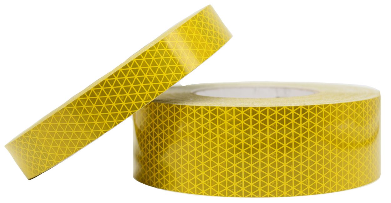 5 Pieces of Gold High Intensity Reflective Tape Self-Adhesive 25mm×200mm×5 